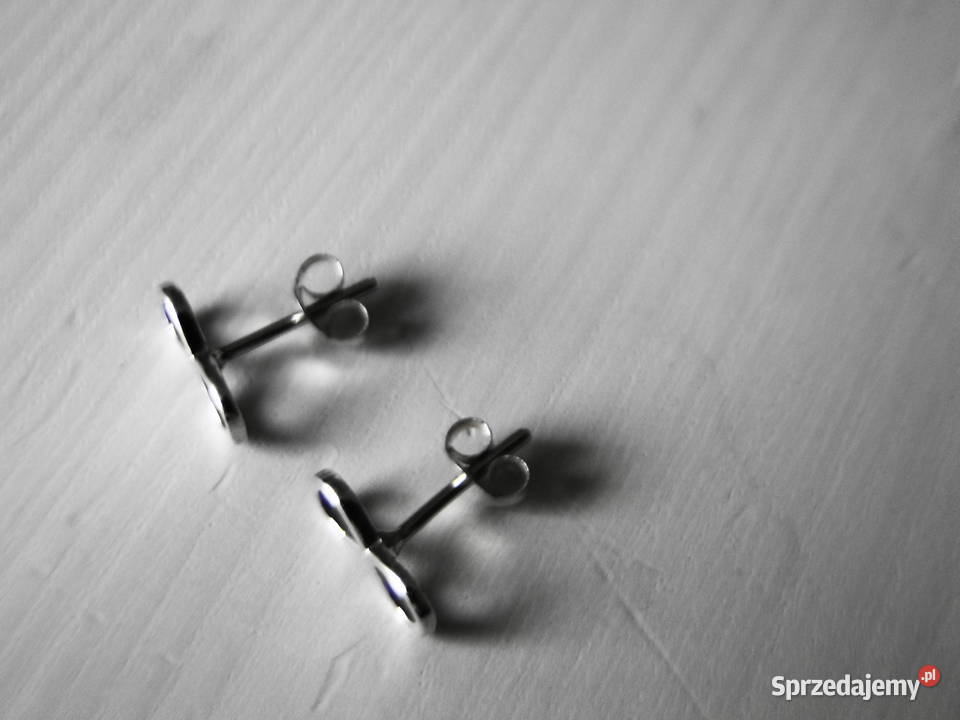 Subtelne kolczyki srebro 925 znak Warszawa