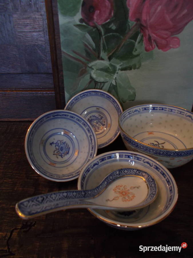 Porcelanowe Chińskie MiseczkiZłoty Szczecin