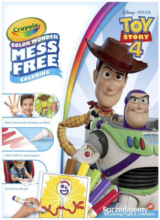 Crayola Niebrudzace Kolorowanki Magiczne Pisaki Toy Story 4