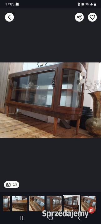 Retro komoda witryna barek stara biblioteczka