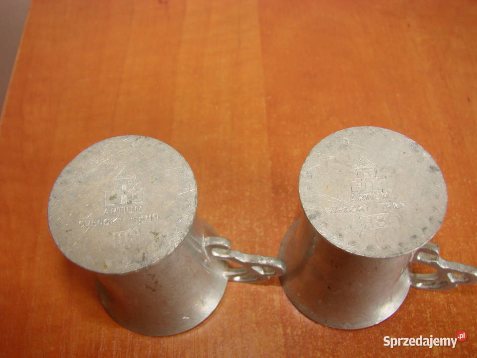 Artium Svenskt Tenn cynowe kieliszki 2 pomorskie Pruszcz Gdański