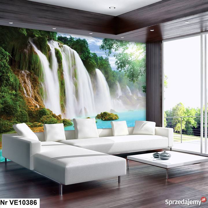 Tapeta fototapeta Wodospad turkusowa woda natura wielkopolskie