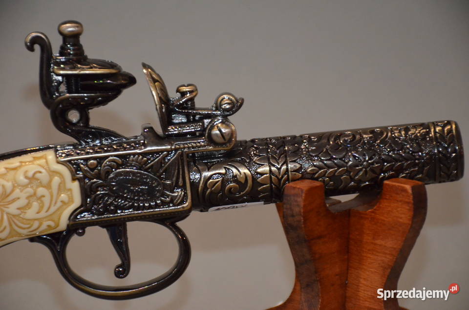 Replika broni pistolet skałkowy pocket flintlock Środa Wielkopolska