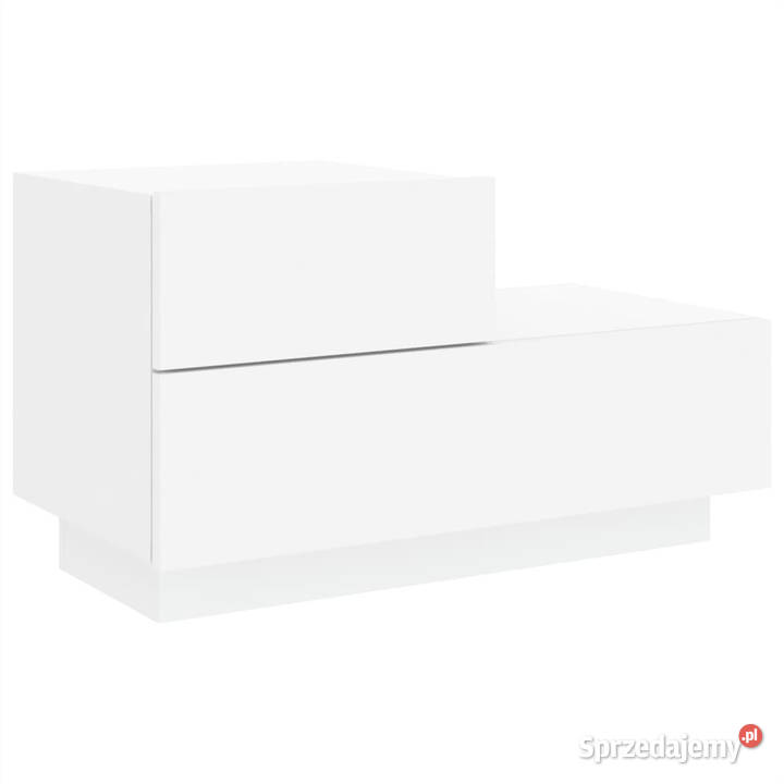 Szafka nocna z oświetleniem LED biała 70x36x405 Warszawa