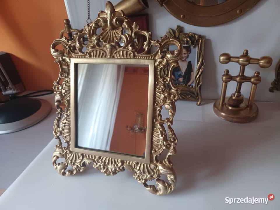 Lustro w mosiężnej ramie stojące Kolekcja wielkopolskie Poznań
