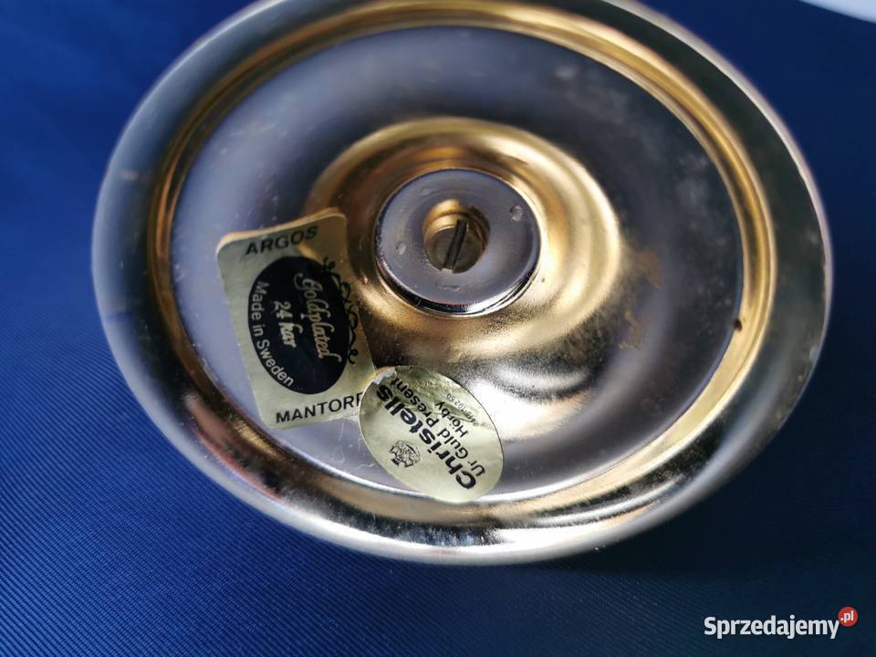 świecznik platerowany 24k złotem Lublin