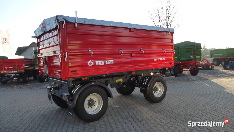 Przyczepa dwuosiowa paletowa Metafach T7113 12T Kozenin sprzedam