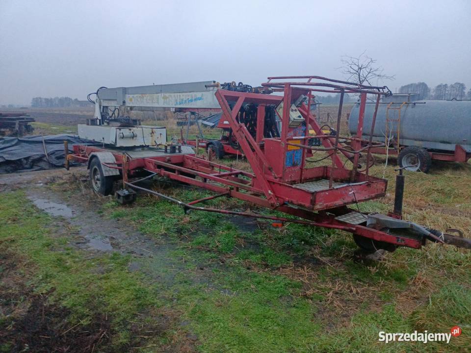 podnośnik koszkowy zwyżka Dźwigi, podnośniki łódzkie Bobrowniki