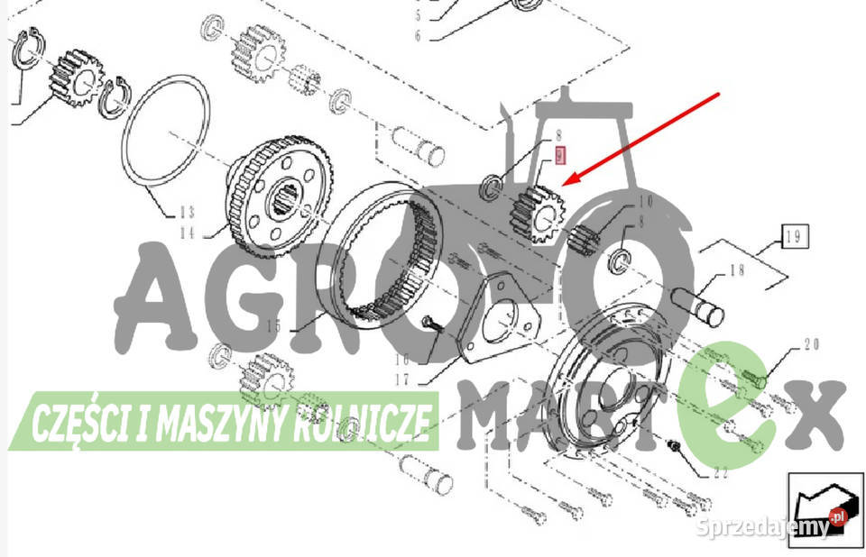 5145497 87310632 KOŁO ZĘBATE Z25 CNH