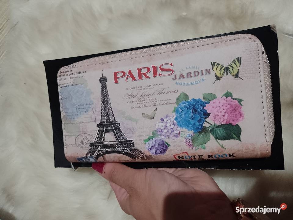 Paris Ekskluzywny duży portfel damski Top Kraków