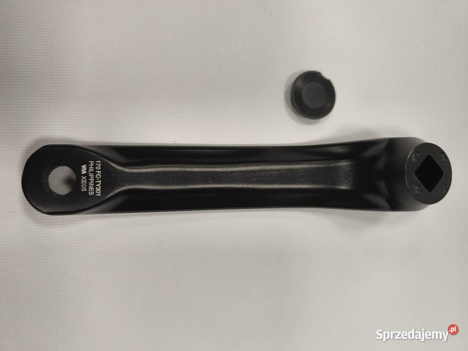 Korba lewa na kwadrat Shimano Czarna nowa Dębica