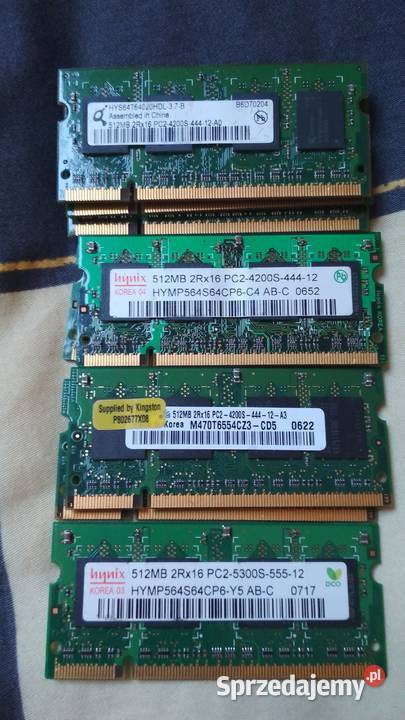 Pamięć laptop DDR2 różne wielkości i prędkości Wieliczka
