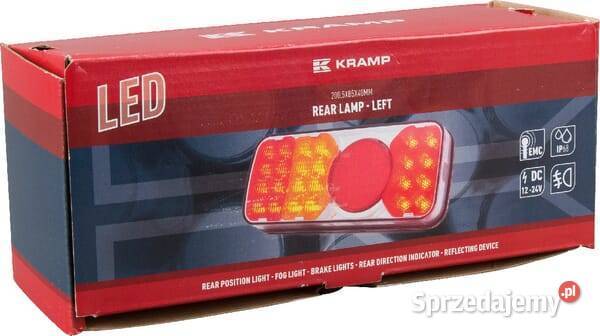 Lampa tylna zespolona LED lewa prostokątna 1224V małopolskie Kamionna