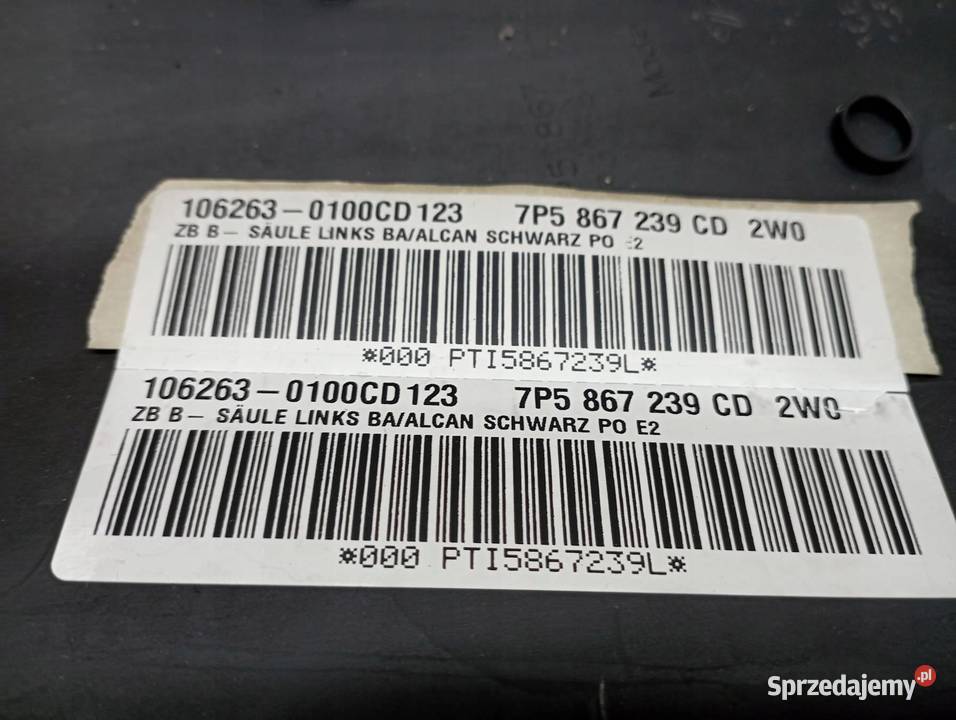 OSŁONA SŁUPKA 7P5867240CD 7P5867239CD Porsche