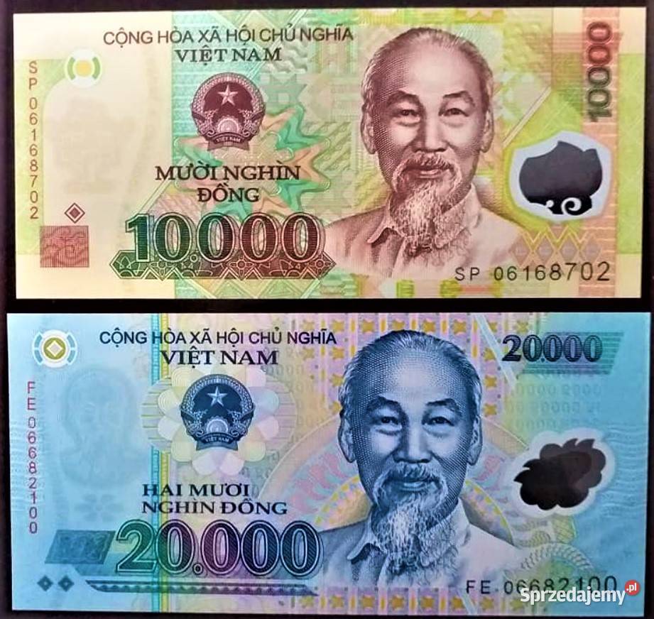 WIETNAM 2006 dwa banknoty polimerowe UNC wysyłka Człuchów