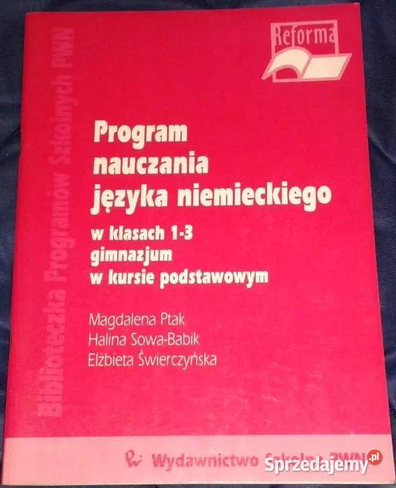 Program nauczania języka niemieckiego w klasach lubelskie Chełm