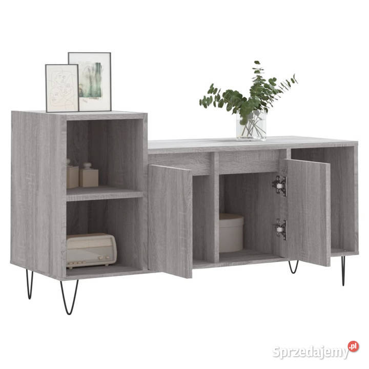 Szafka pod telewizor szary dąb sonoma 100x35x55