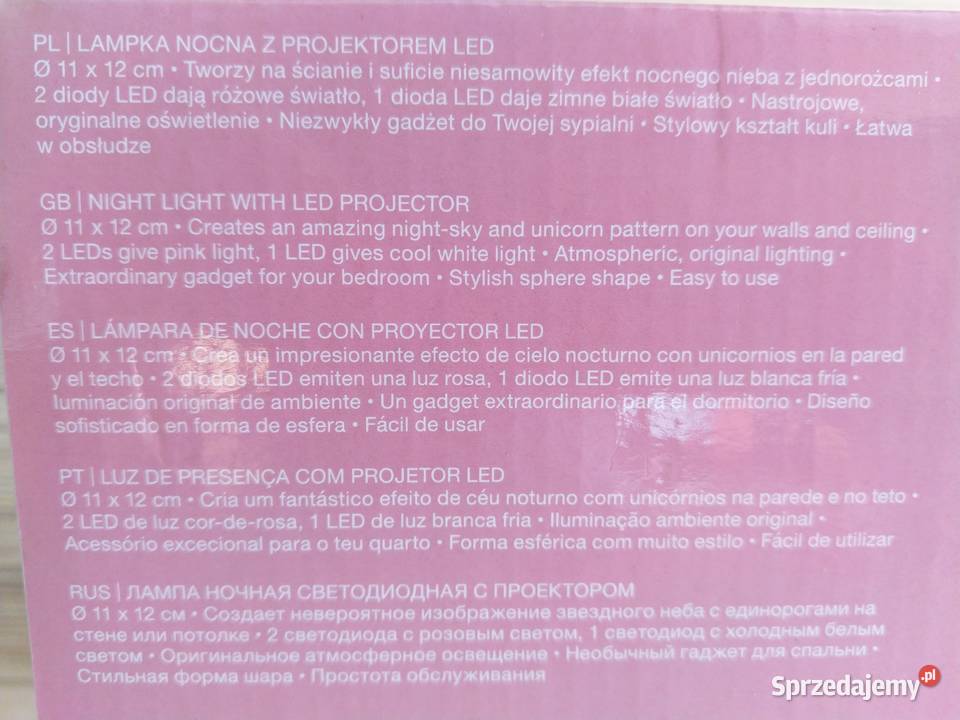 NAJTANIEJ Lampka Nocna z Projektorem Projektor Zabrze