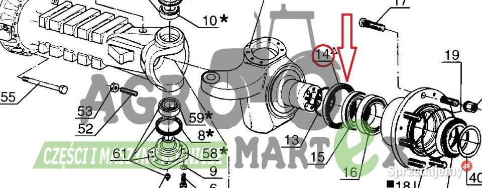 105938 0975251 USZCZELNIACZ ZWOLNICY MANITOU