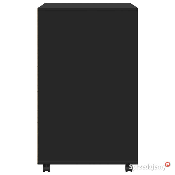 Szafka na kółkach czarna 60x48x81 materiał Warszawa sprzedam