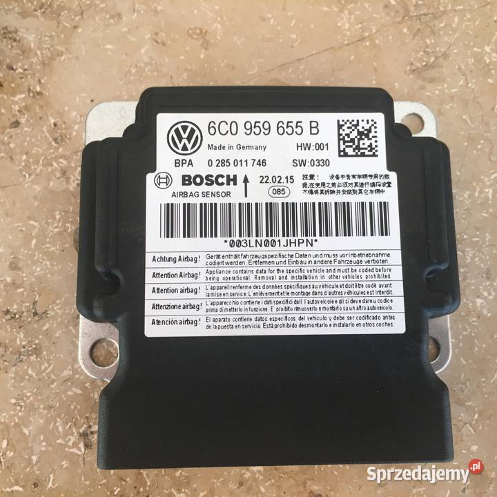 NOWY Sensor czujnik airbag VW SEAT SKODA pomorskie Luzino sprzedam