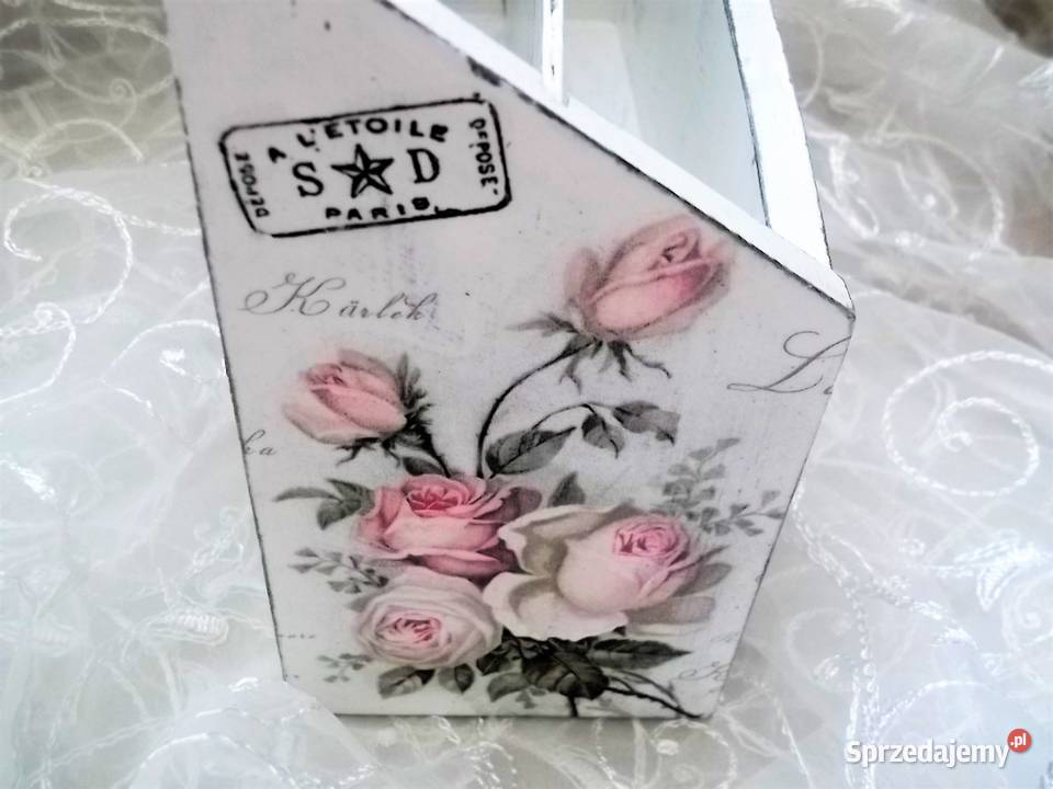 Listownik organizer z szufladą rękodzieło Czarków