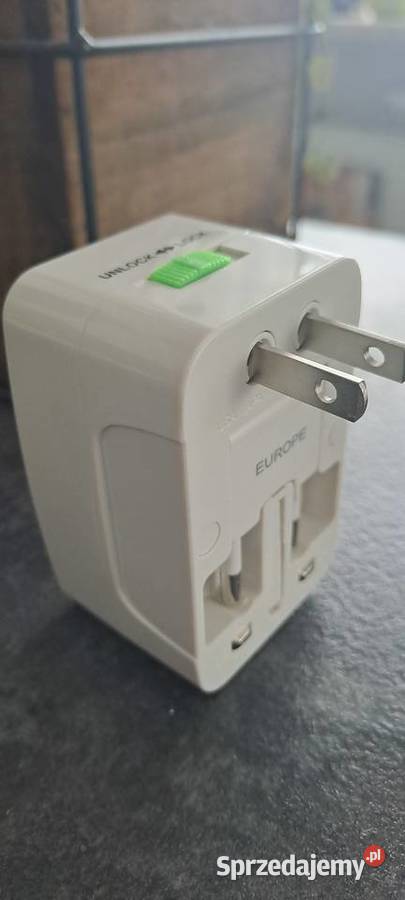 Przejściówka adapter gniazda USA UK EU AU Chiny Ząbki