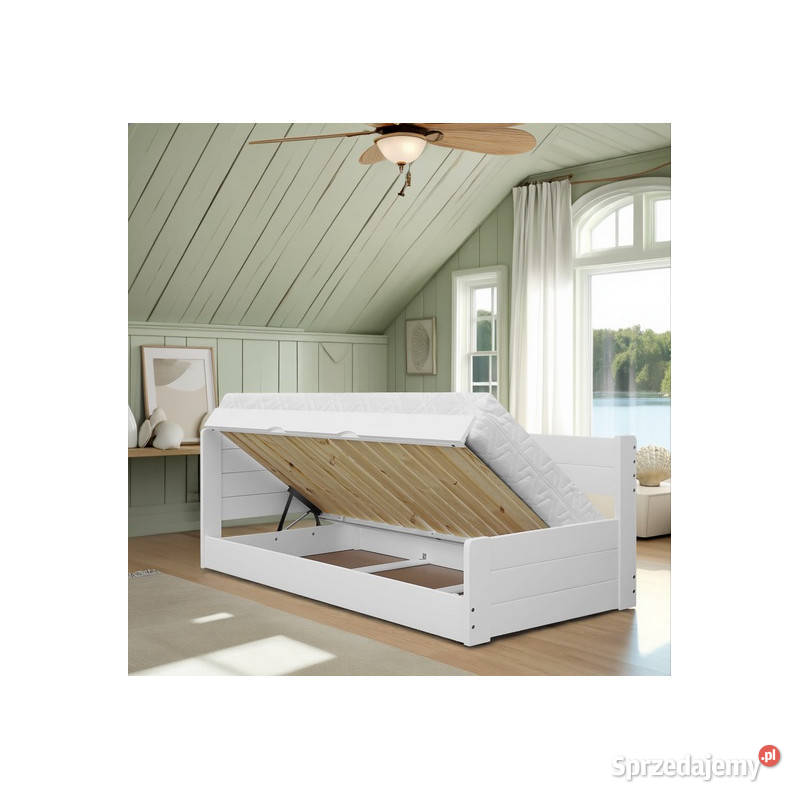 Łóżko LOCA otwierany tapczan z oparciem każdy Prudnik