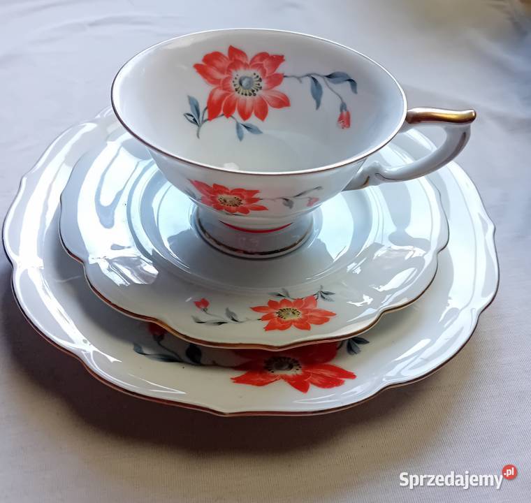 Zestaw śniadaniowy art deco Seltmann Weiden Koźminek sprzedam