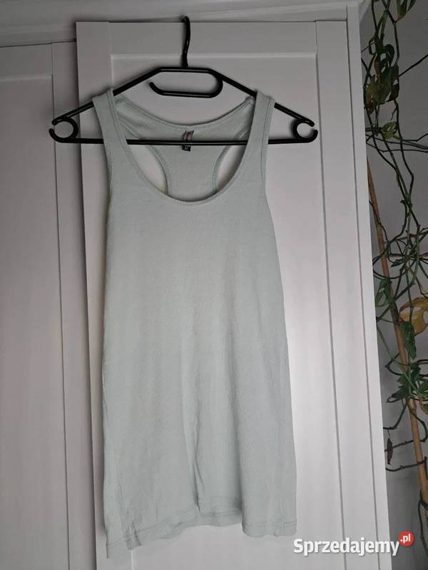 Miętowy top na ramiączkach Miranda rozmiar M Topy i koszulki Trąbki Wielkie sprzedam