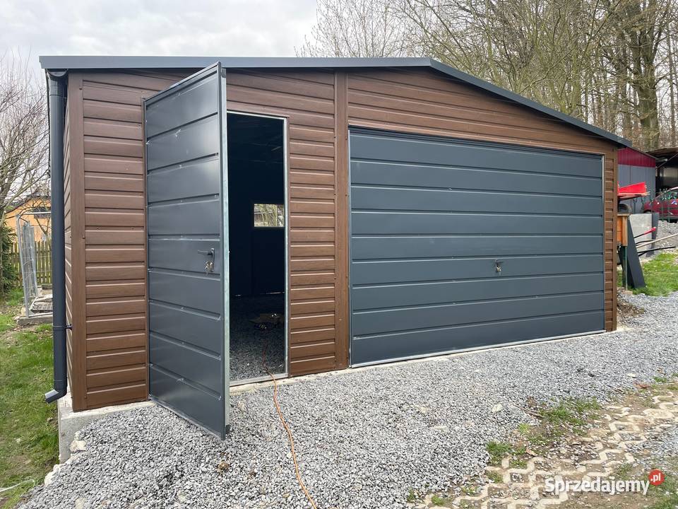Garaż Blaszany Blaszak 5x6 drewnopodobny brama Zielona Góra