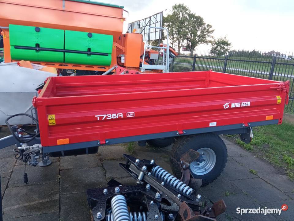 Przyczepa Rolnicza Jednoosiowa METALFACH T 736 A pomorskie Grabiny-Zameczek