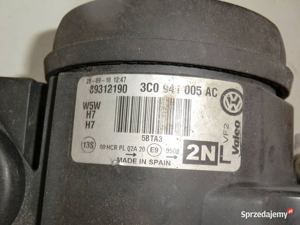LAMPA LEWA PRZEDNIA VW PASSAT B6 3C0941005AC Krzeszowice