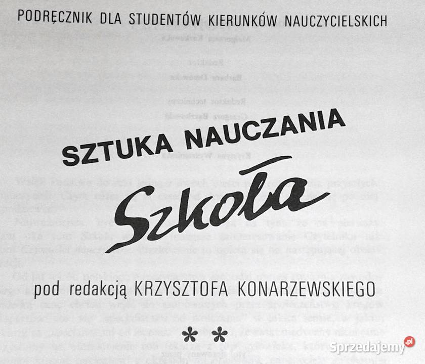 Sztuka nauczania Szkoła Tom 2 Krzysztof