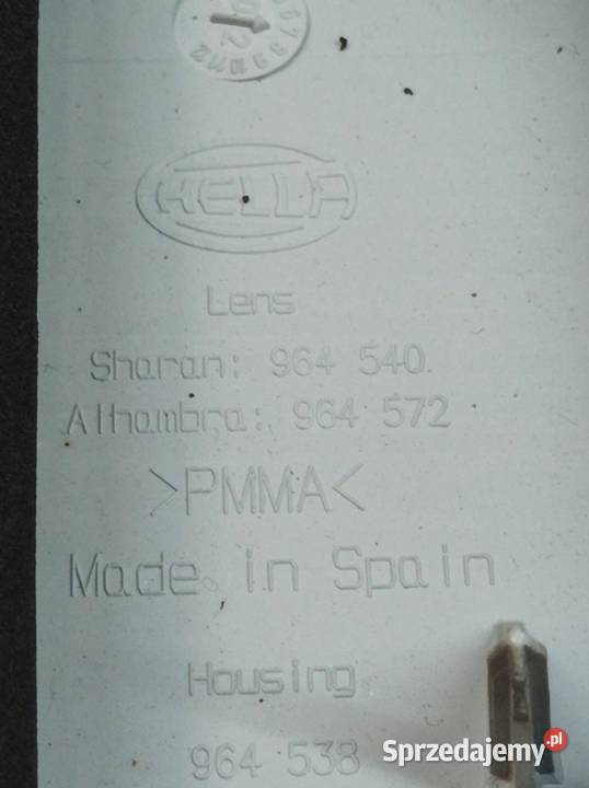 LAMPA TYŁ KOMPLET W KLAPĘ EU 964540 VW świętokrzyskie