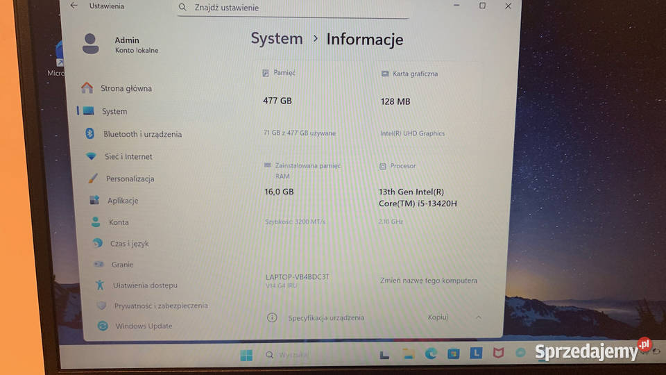 LENOVO V14 G4 IRU i513420U 16GB RAM 512GB SSD Warszawa