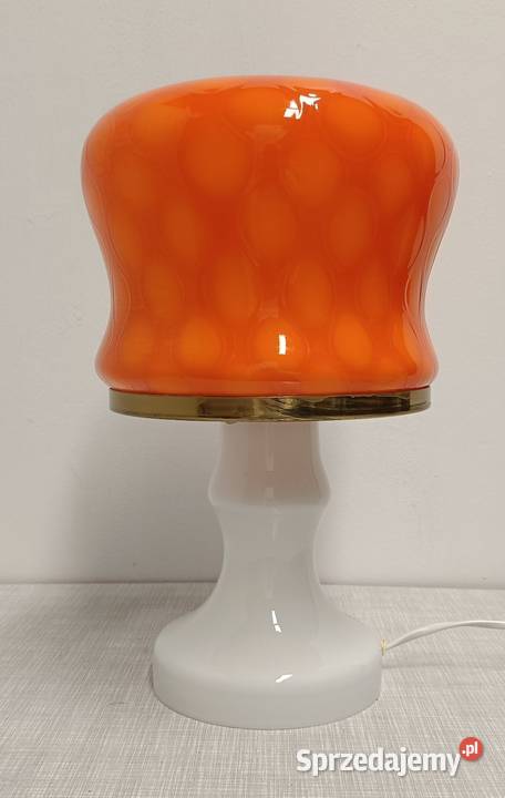 lampa stołowa szklana vintage design projekt Radomsko