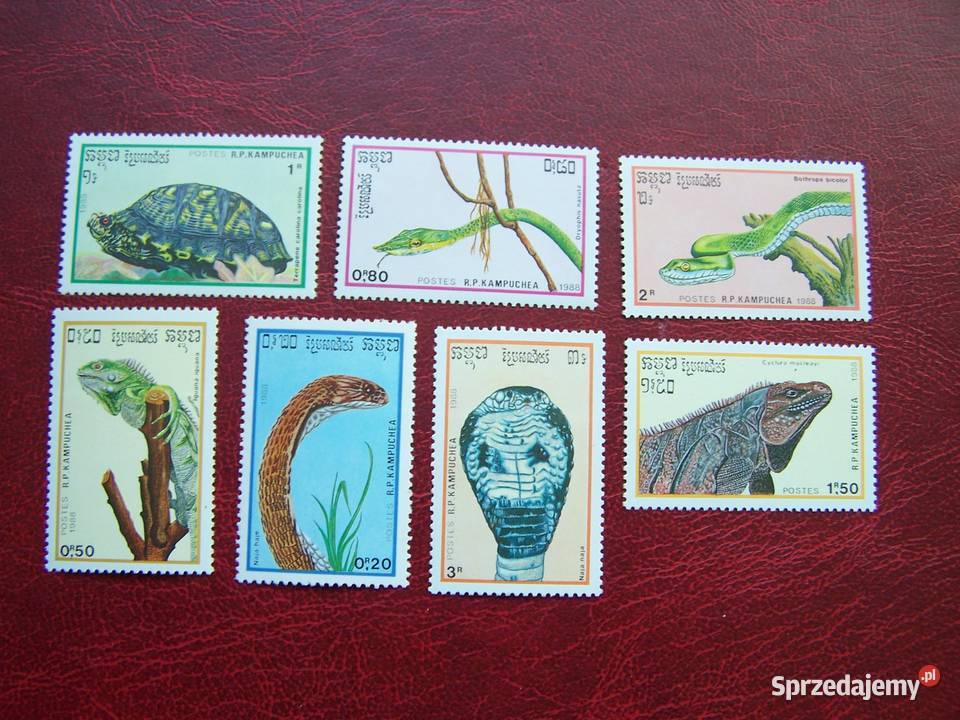 Kambodża 1988 MNH Mi 98389 Fauna Gady