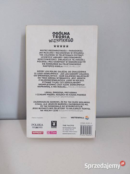 książka Ogólna teoria wszystkiego Igor Zalewski Poznań