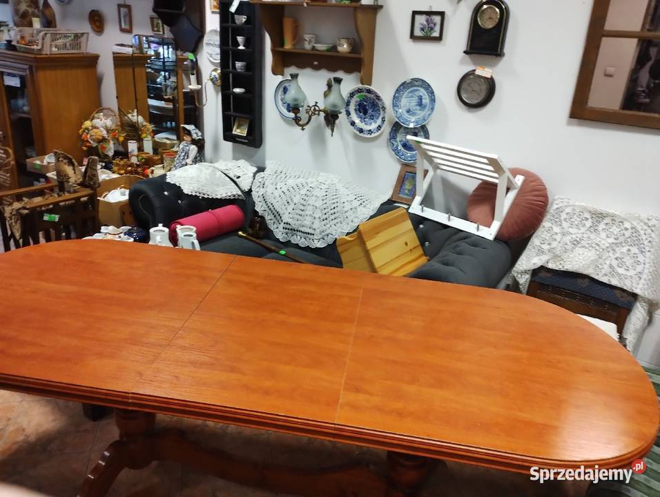 Stół drewniany rozkładany 76cm warmińsko-mazurskie Ełk