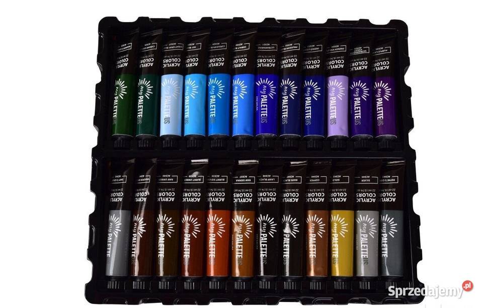 48 XXXL EKSKLUZYWNY ZESTAW farb akrylowych z Warszawa sprzedam