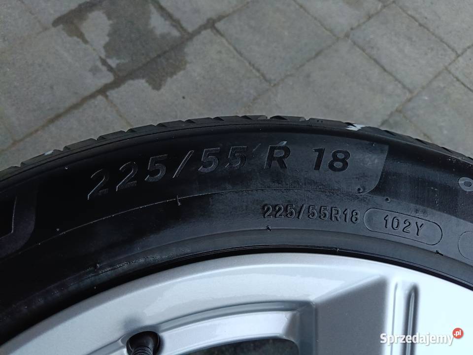 Alufelgi Audi 5x112 ET39 18 z oponami Michelin Samochodowe Elbląg