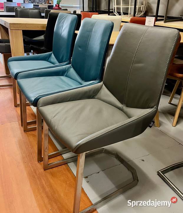 OKAZJA Zestaw 4 krzesło Levi ze skóry Habufa Opole