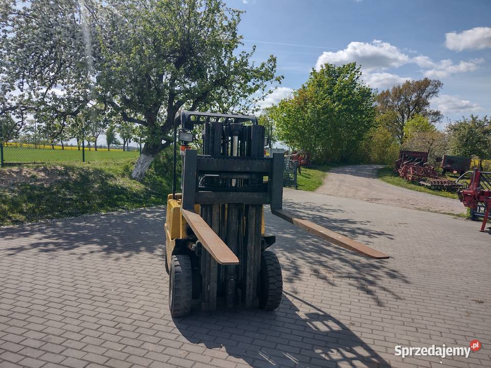 Wózek widłowy yale 2500 udźwigu LPG triplex 430 Yale Sośno
