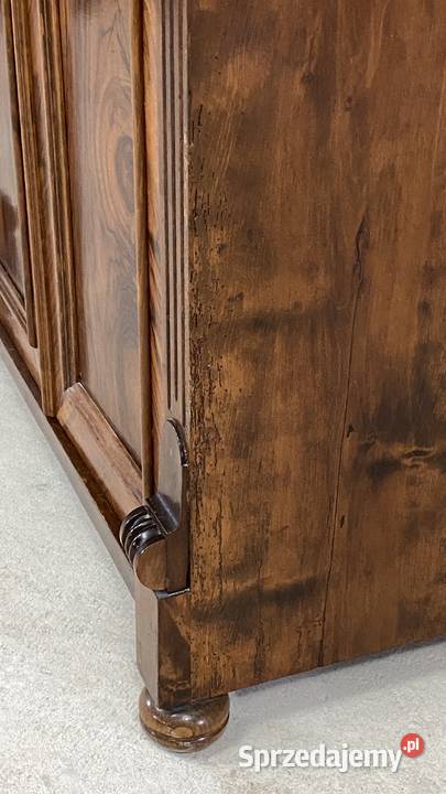 Szafka eklektyczna z nadstawką orzech ok 1900 r Meble Budno