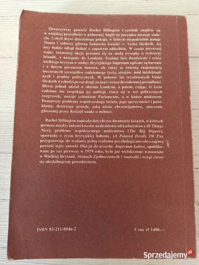 Imperium Kobiet Rachel Billington PAX 1988