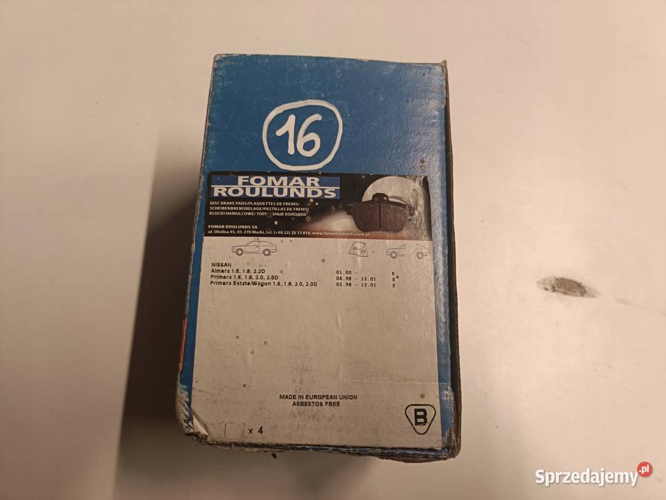 Nissan Primera P11 PRZEDNIE KLOCKI HAMULCOWE Rudka sprzedam