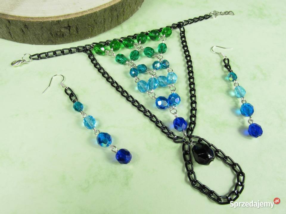 Bransoletka kolczyki komplet zestaw na palec sprzedam