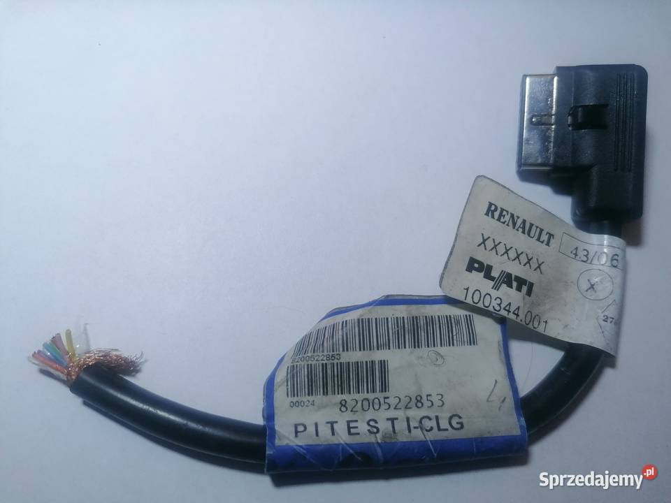 wtyczka wyświetlacza 8200522853 Renault łódzkie Piotrków Trybunalski sprzedam