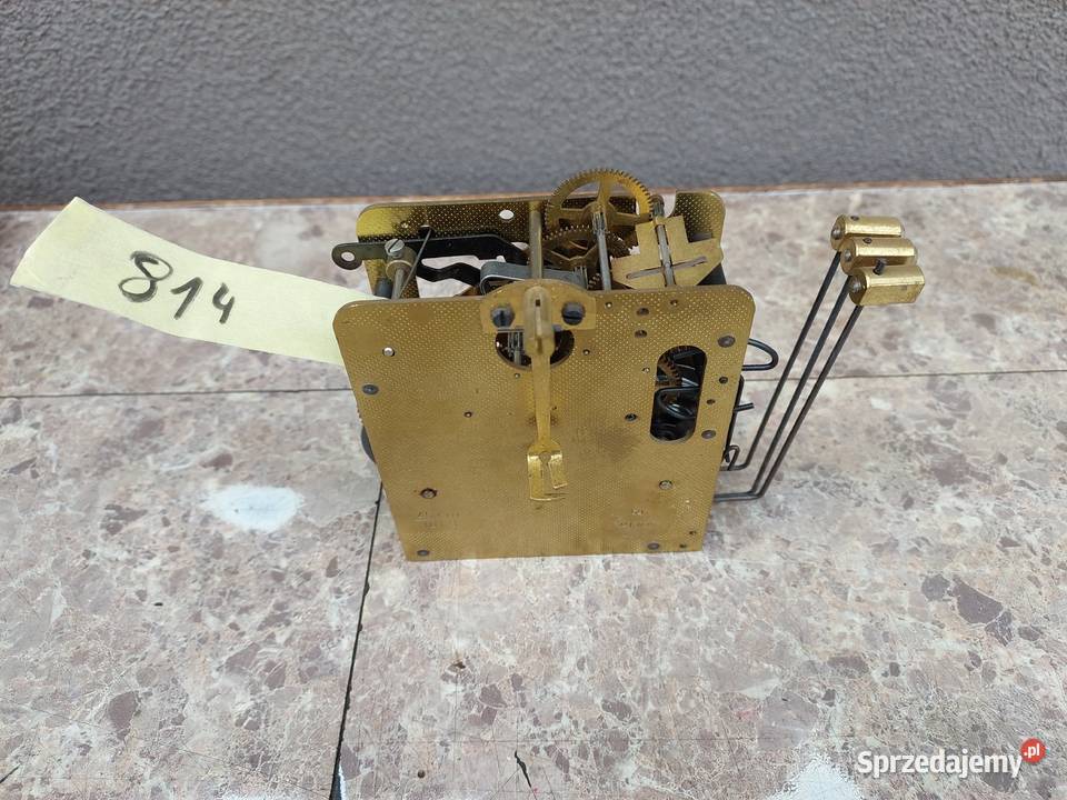 814 Mechanizm starego zegara ściennego Pozostałe Tczew